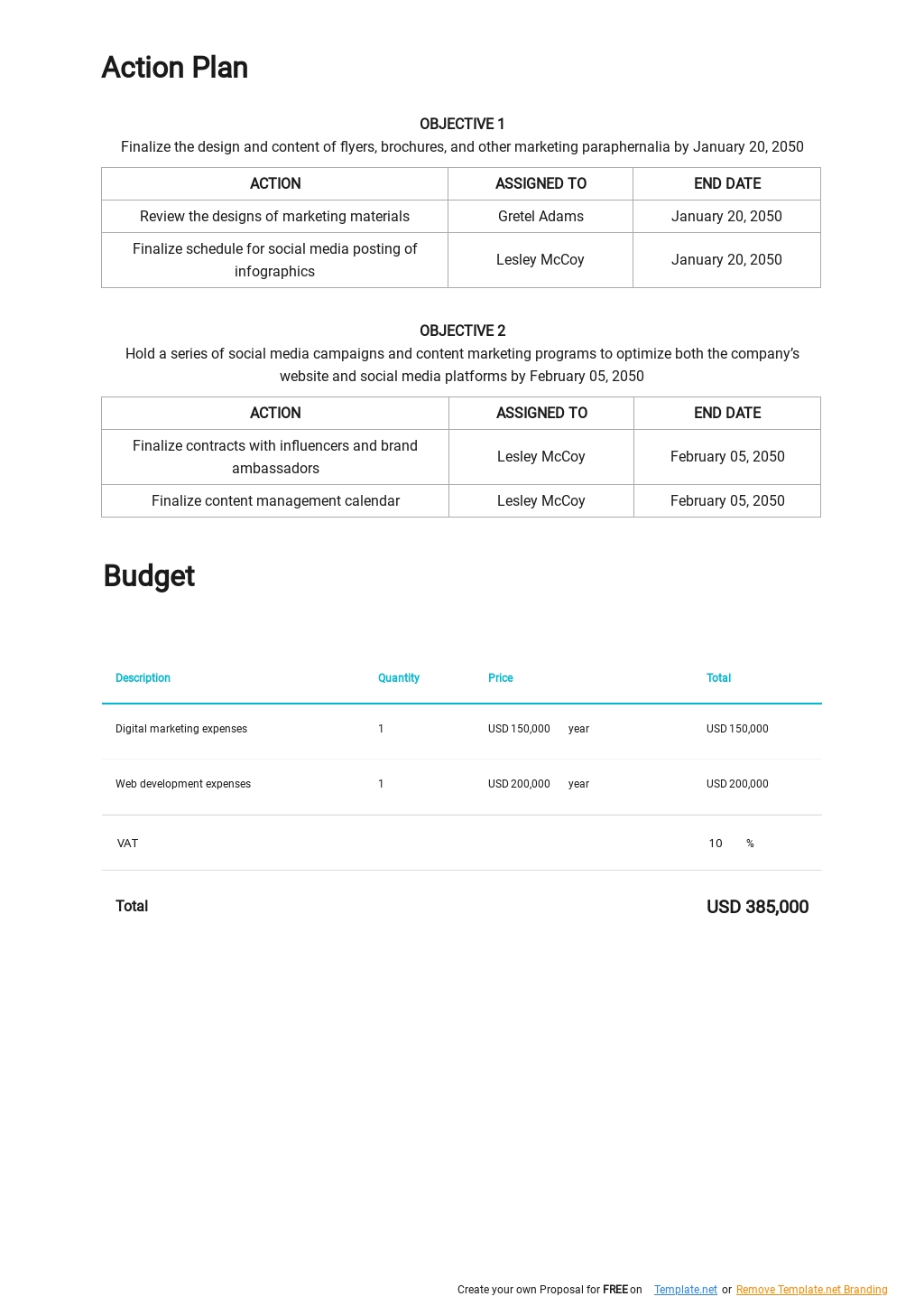 Cleaning Service Marketing Plan Template Google Docs, Word, Apple