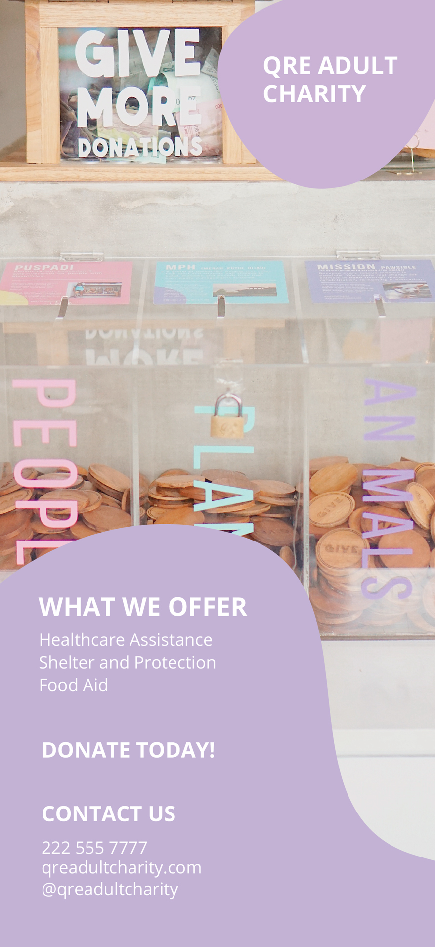 Free Charity Donation Rack Card Template Google Docs, Word, Apple