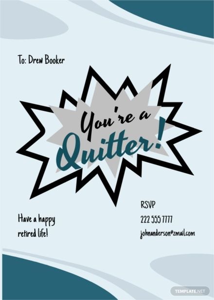 Retirement Cards Templates Design, Free, Download