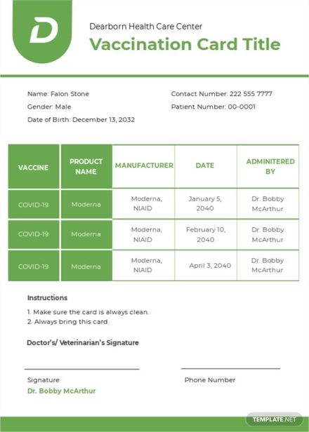 Covid vaccination card printable - gastgraph