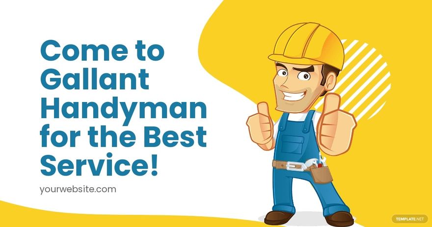 Free Handyman Marketing Facebook Post Template
