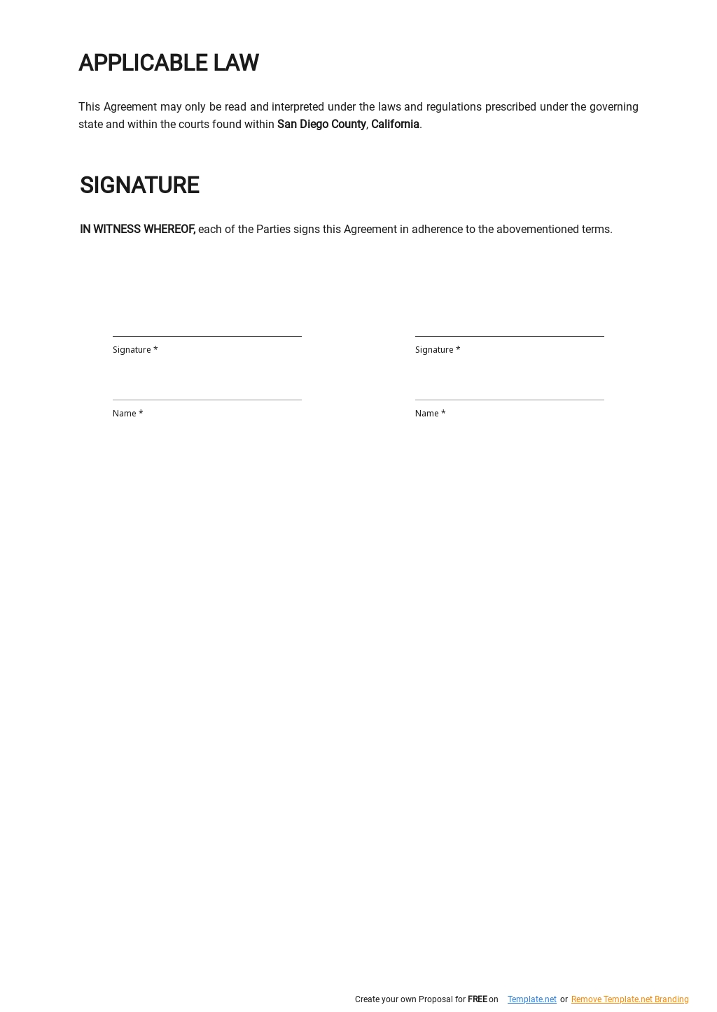 Car Sharing Agreement Template in