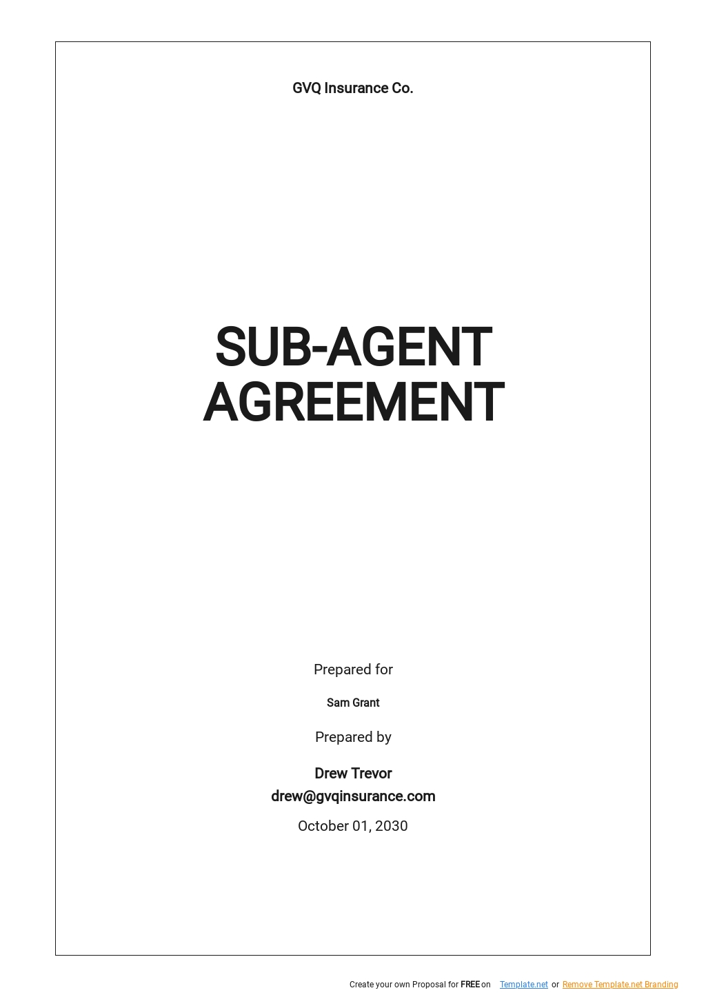 Sourcing Agent Agreement Template Google Docs, Word, Apple Pages
