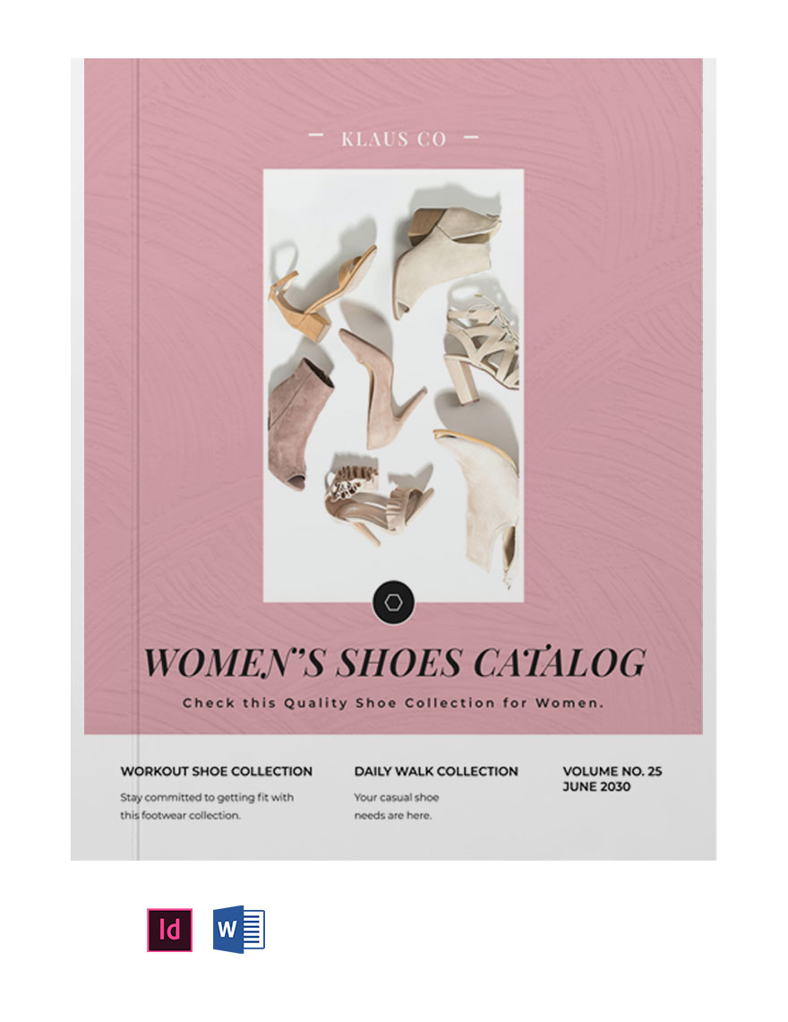 Men's Shoes Catalog Template Download in Word, InDesign