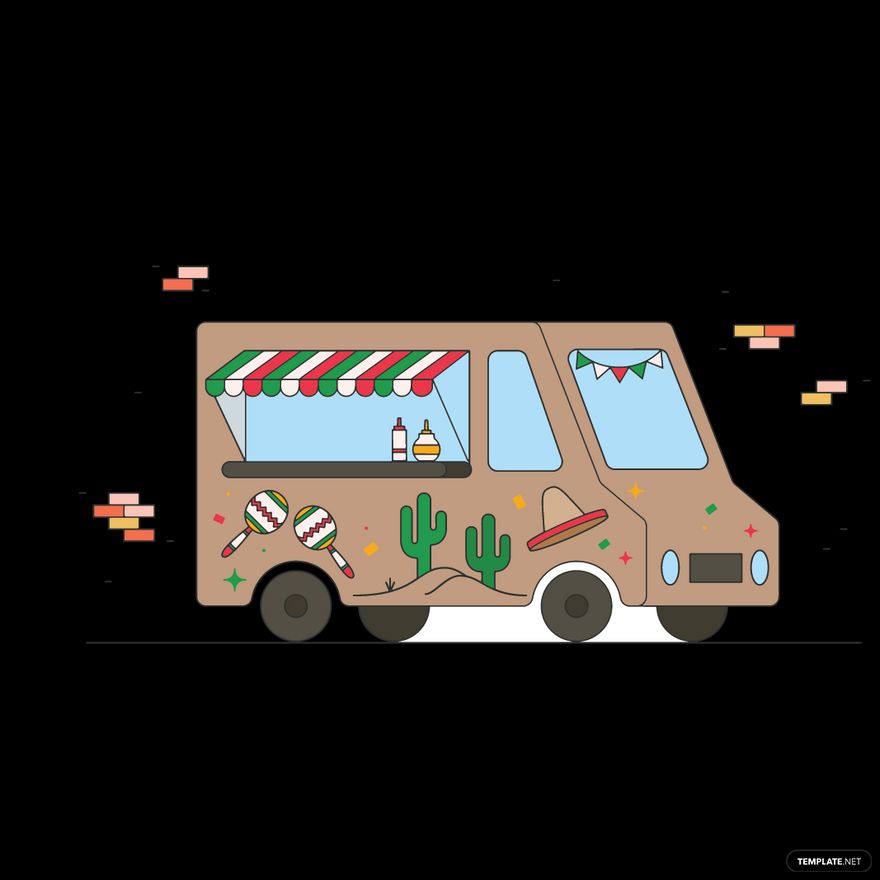 Free Food Truck Vector EPS, Illustrator, JPG, PNG, SVG