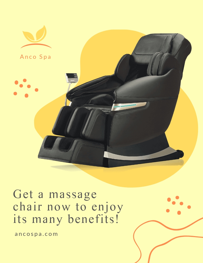 Chair Massage Flyer Template in Word, Publisher, Google Docs, Pages