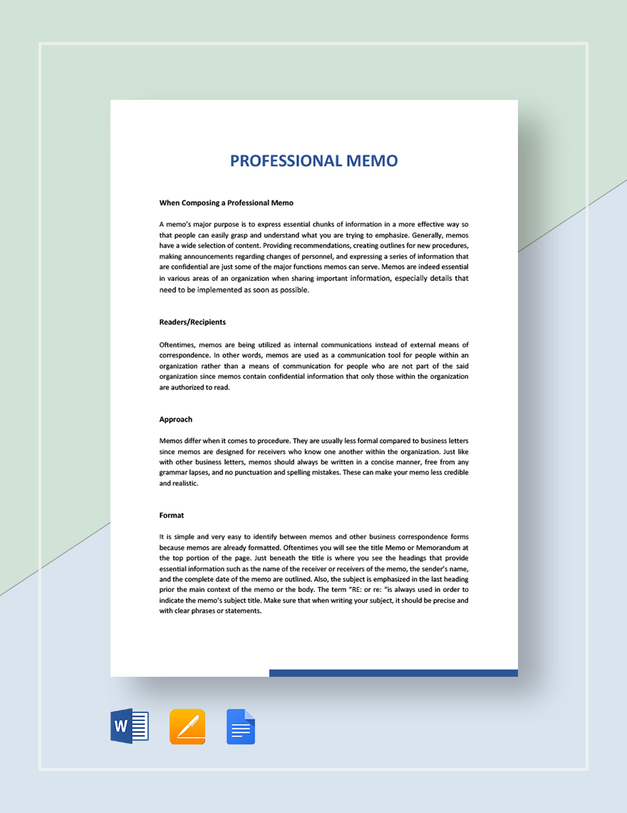 147+ Memo Word Templates - Free Downloads | Template.net