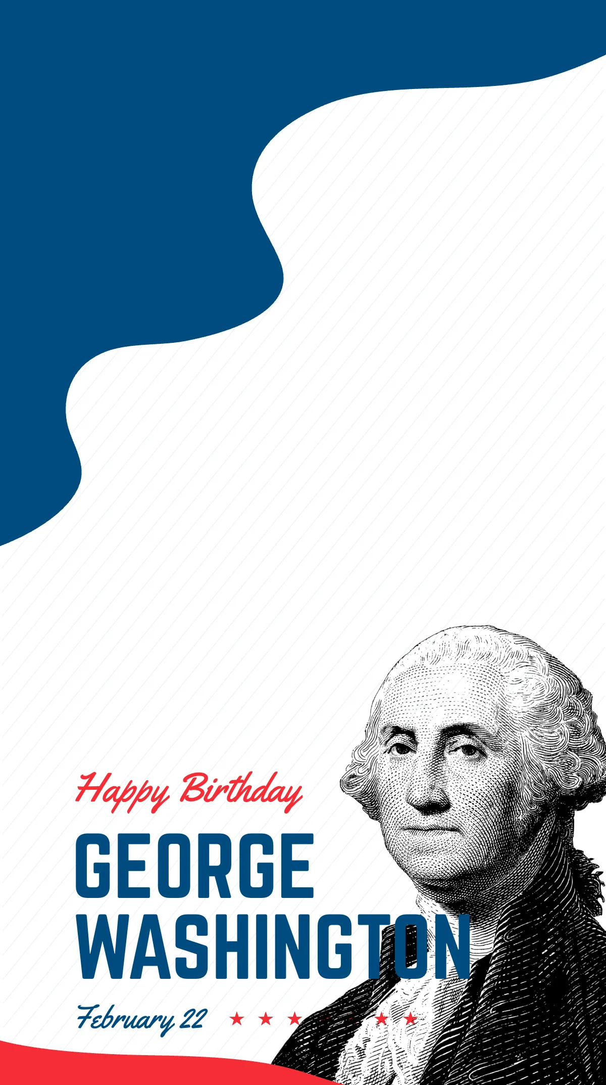 Free Washington's Birthday Instagram Post Template