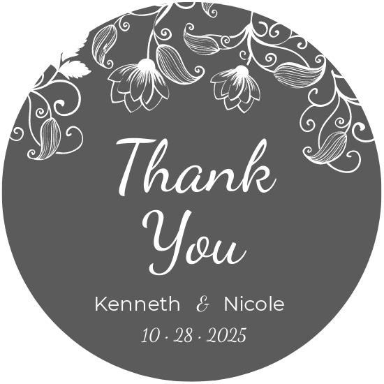 Wedding Seal Label Template [Free JPG] Illustrator, Word, Apple Pages