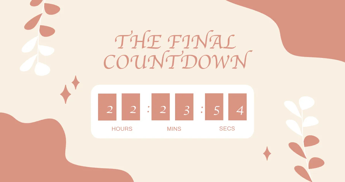 FREE Countdown Facebook Post Edit Online & Download