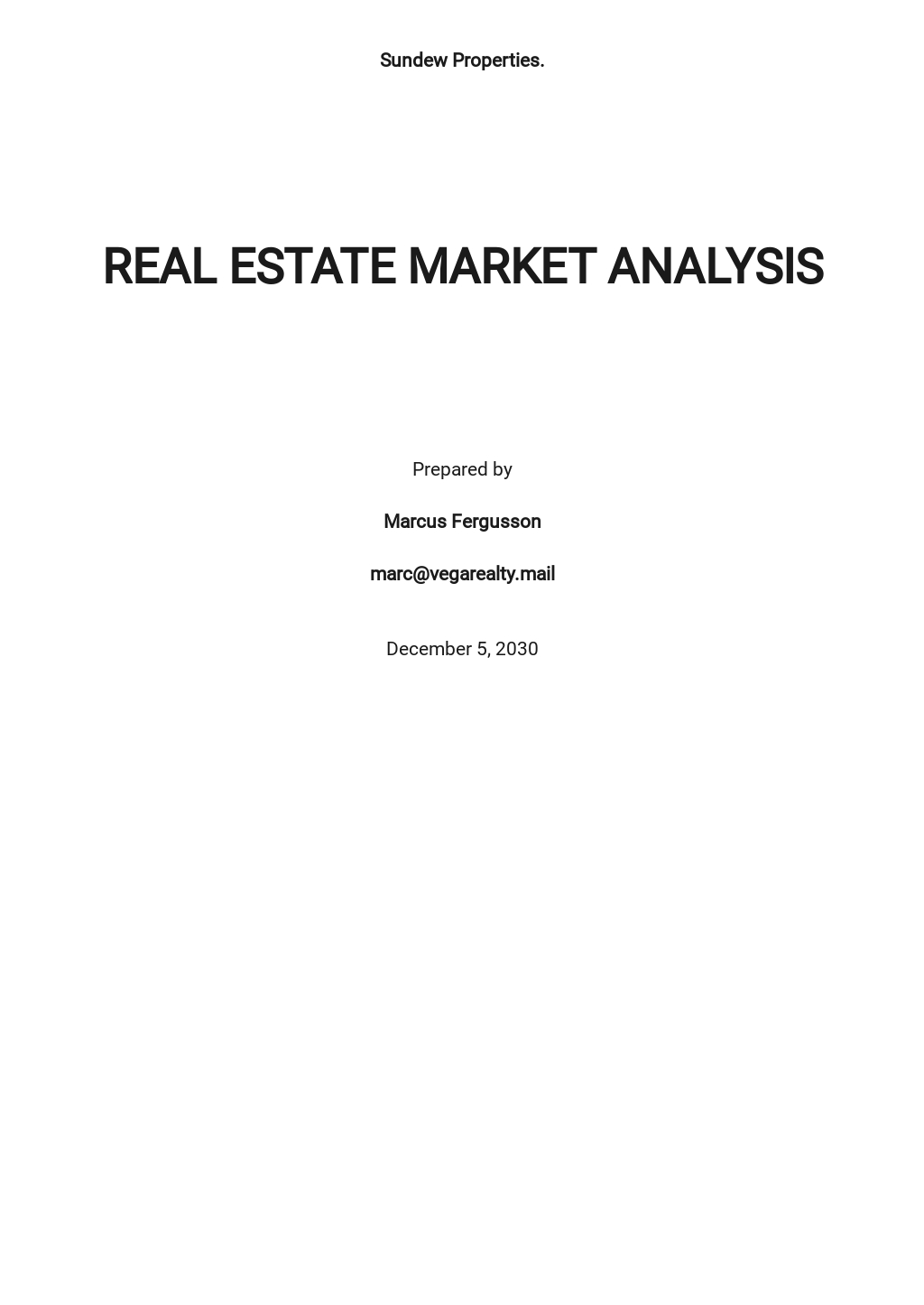 13+ FREE Real Estate Analysis Templates [Edit & Download]