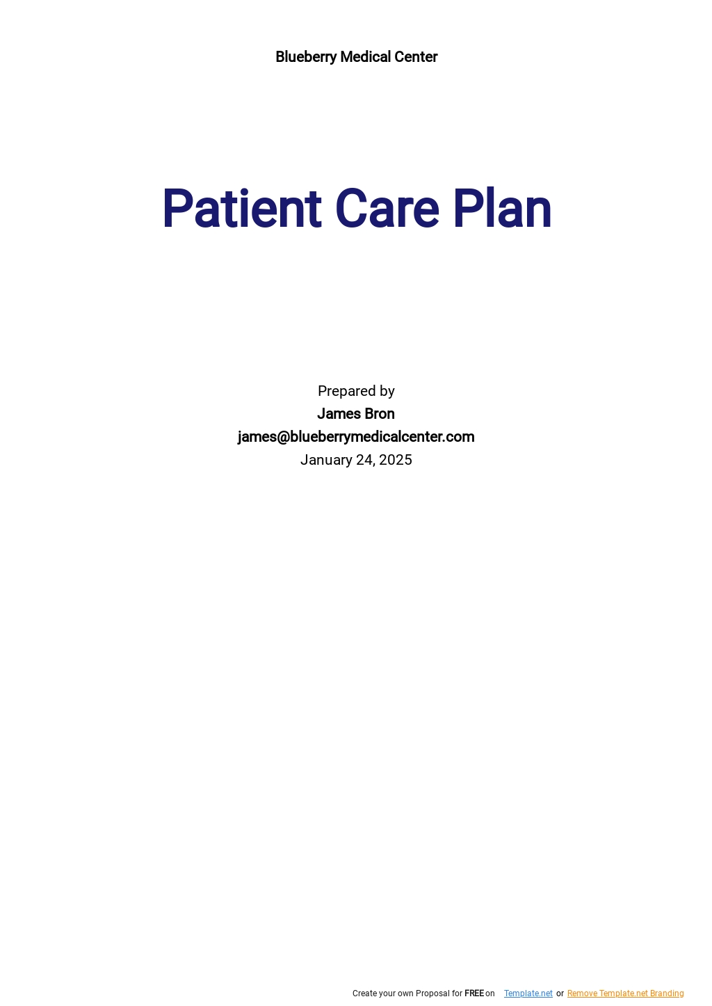 Free Care Plan Templates, 44+ Download in Word, Google Docs, PDF, Pages