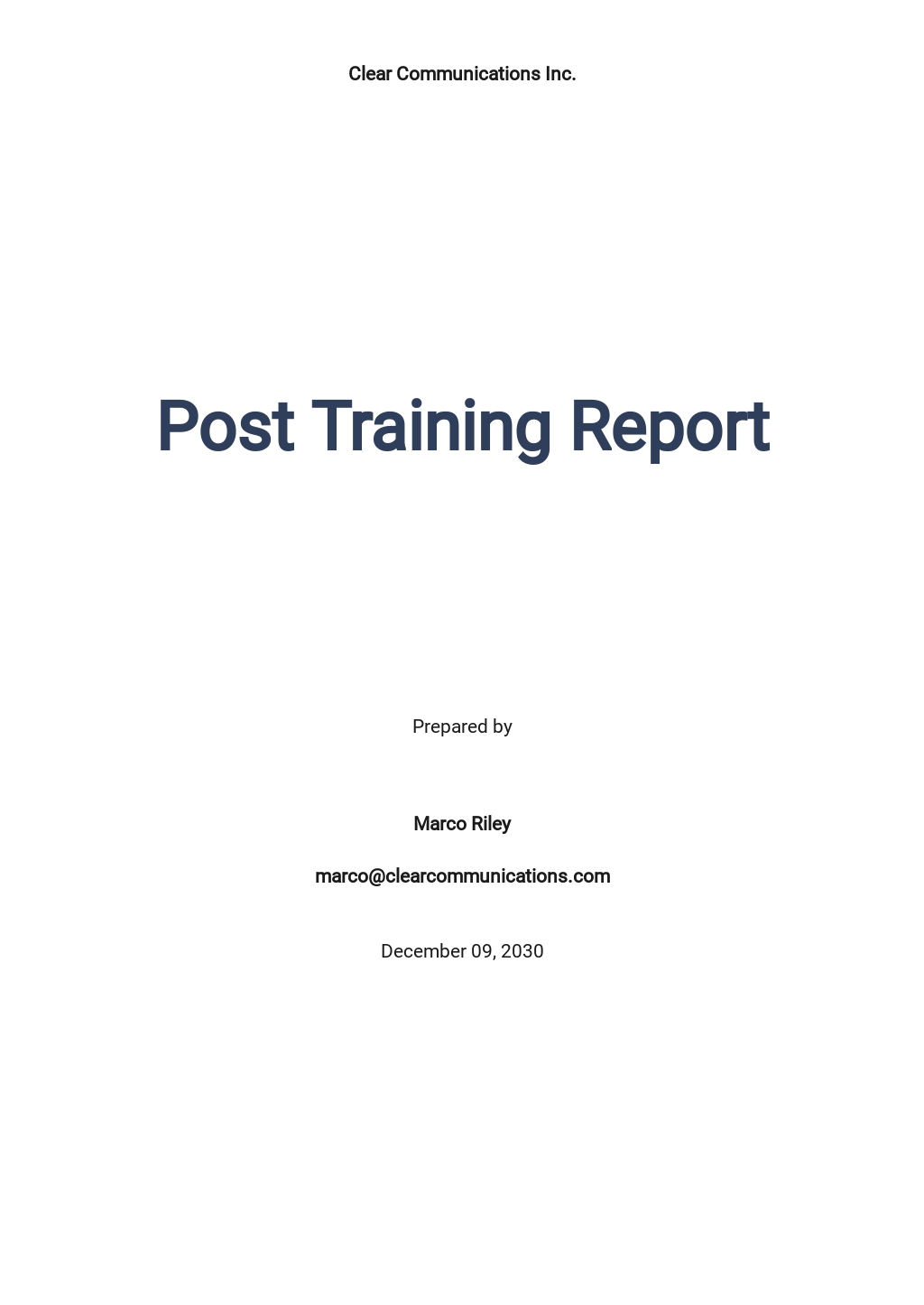 11+ FREE Training Report Templates [Edit & Download]