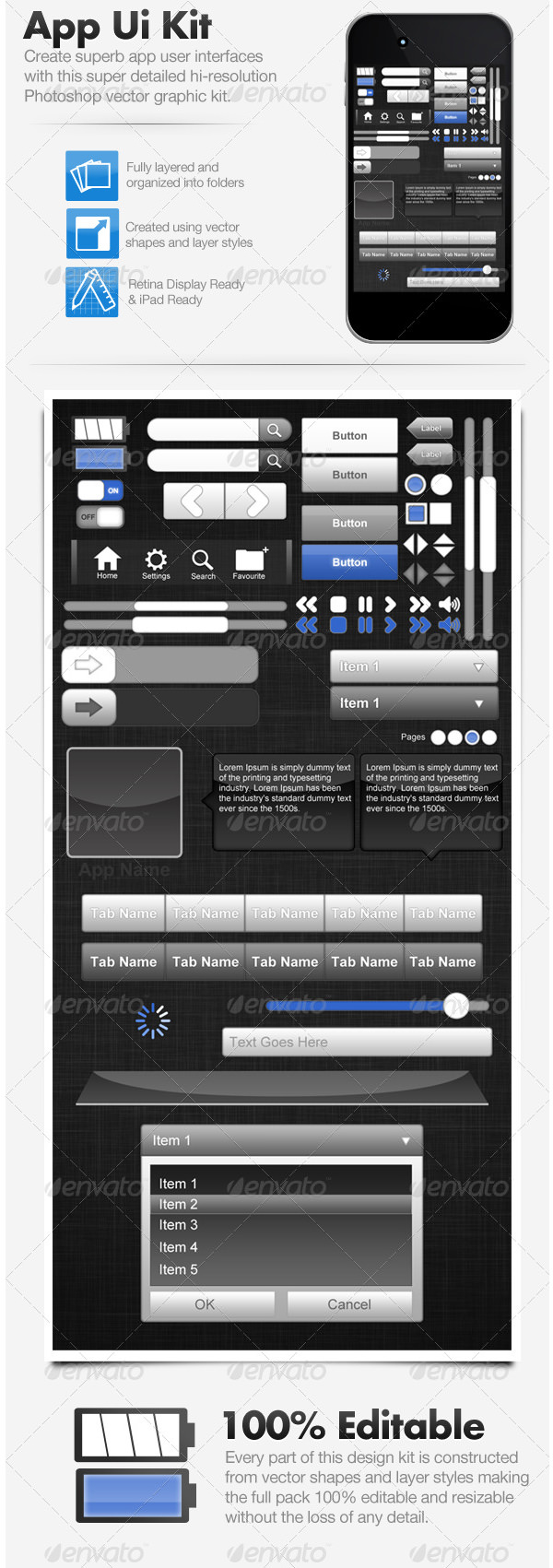 44+ Best Premium App Design UI PSD Kits for Download Free Free