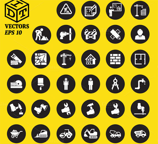53+ Best Construction Equipment Icons Free Collection for Download
