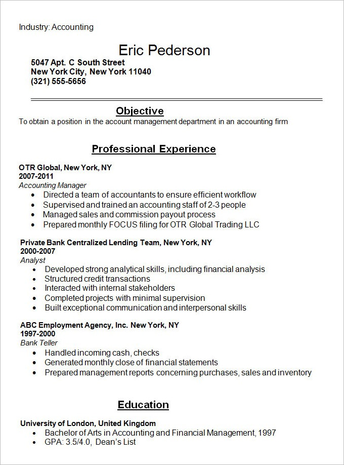 As a student, you need to stretch every dollar you have. Accounting Student Resume For Internship