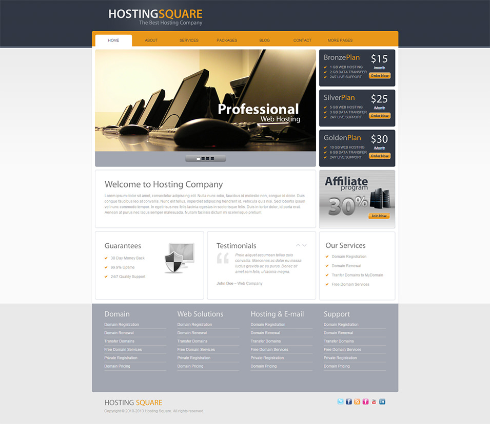 60 Best Web Hosting Website Templates & Themes Free & Premium Templates