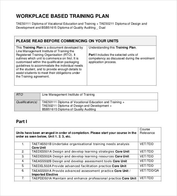 29+ Training Plan Templates DOC, PDF Free & Premium Templates