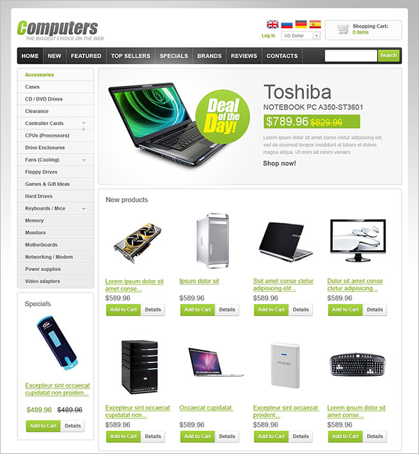 Computer Store Templates & Themes Free & Premium Free