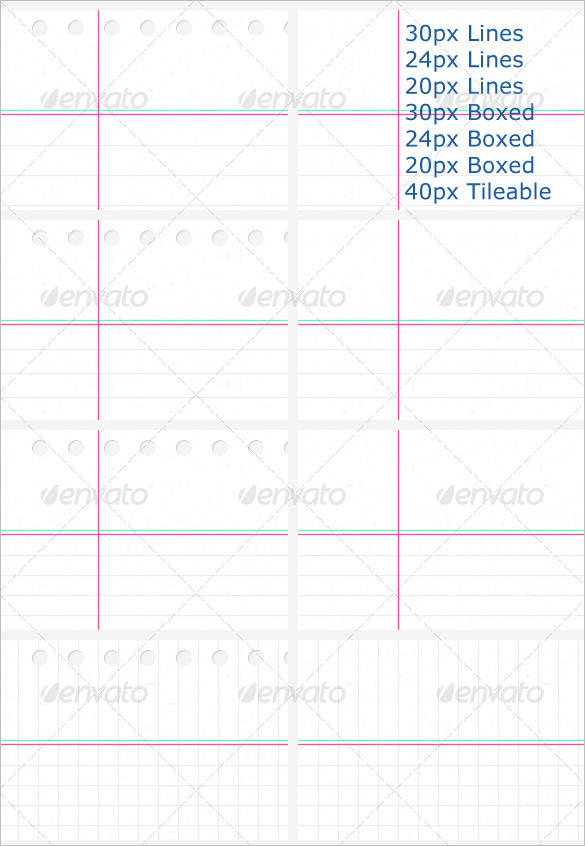 10+ Notebook Paper Templates EPS, PDF