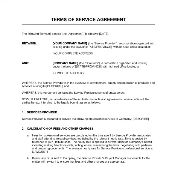 Service Contract Templates 14+ Free Word, PDF Documents Download Free & Premium Templates