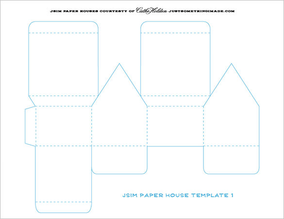 Paper House Template – 19+ Free PDF Documents Download | Free & Premium
