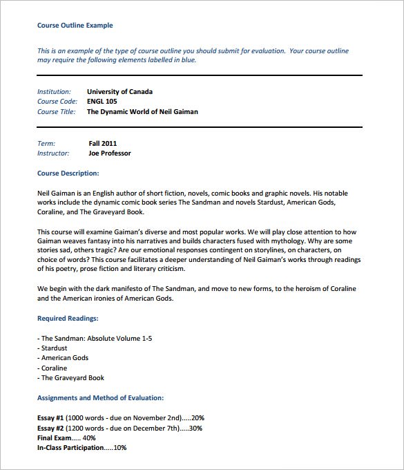 Training Course Outline Template 11+ Free Sample, Example, Format Training Course Outline Template 11+ Free Sample, Example, Format