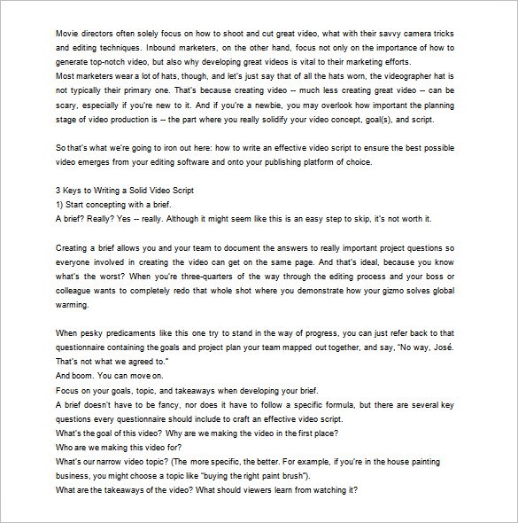 Script Outline Template 6+ Free Word, Excel, PDF Format Download