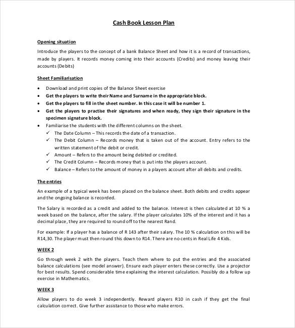 59+ Lesson Plan Templates PDF, DOC, Excel Free & Premium Templates