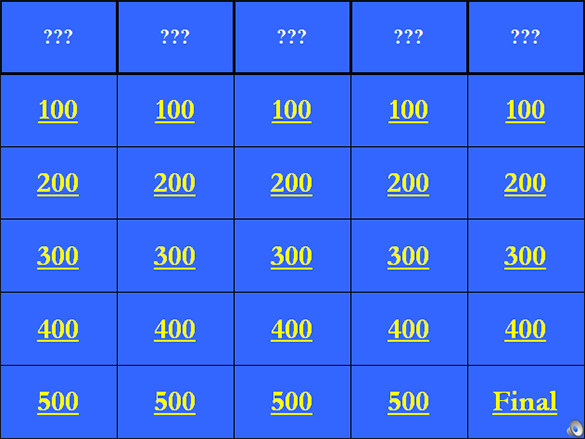 Jeopardy Template 13+ Free Word, Excel, PPT, PDF Format Download