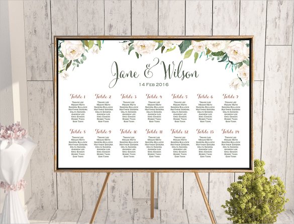 35+ Wedding Seating Chart Templates PDF, DOC Free & Premium Templates
