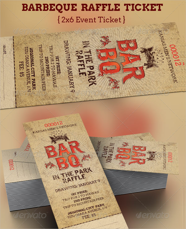 21+ Printable Raffle Ticket Templates PSD, Ai, Word