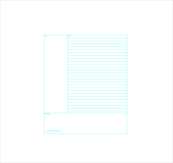 6+ Cornell Note Templates Free Sample, Example, Format Download!