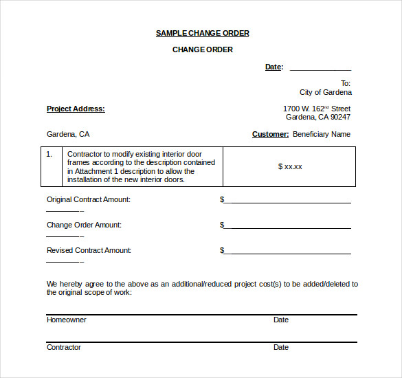 Order Template 20+ Free Word, Excel, PDF Documents Download Free