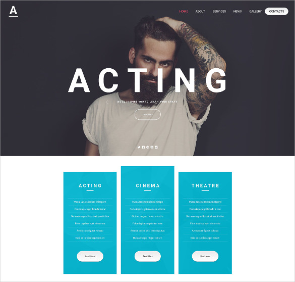 25 Inspiring Examples of Actor Websites Site Builder Report