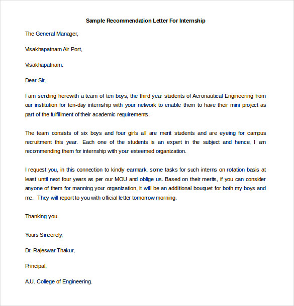 Personal Recommendation Letter Examples The Balance Careers