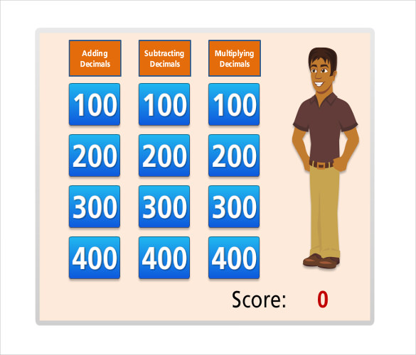 Jeopardy Template for Teachers 10+ Free Word, PDF, PPT Documents Download