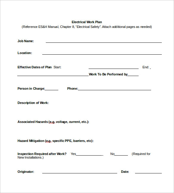 15+ Work Plan Templates Free Sample, Example, Format Download Free