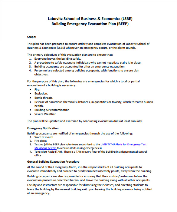 12 + Evacuation Plan Templates Google Docs, MS Word, Apple Pages