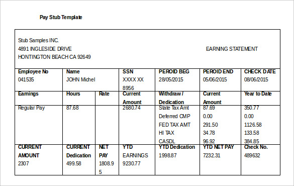 quickbooks pay stub template The Shocking Revelation of