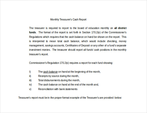 18+ Treasurer Report Templates PDF, Word Free & Premium Templates
