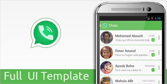 Whatsapp App Template 14+ Free PSD, AI Format Download Free