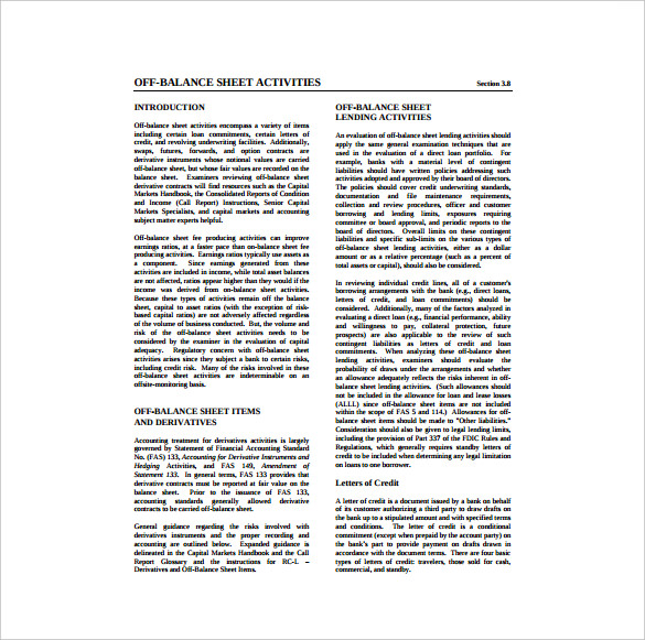 Balance Sheet Template 16+ Free Sample, Example, Format Download