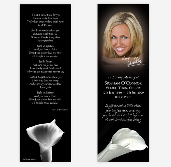 6+ Funeral Bookmark Templates PSD, Vector EPS Free & Premium Templates