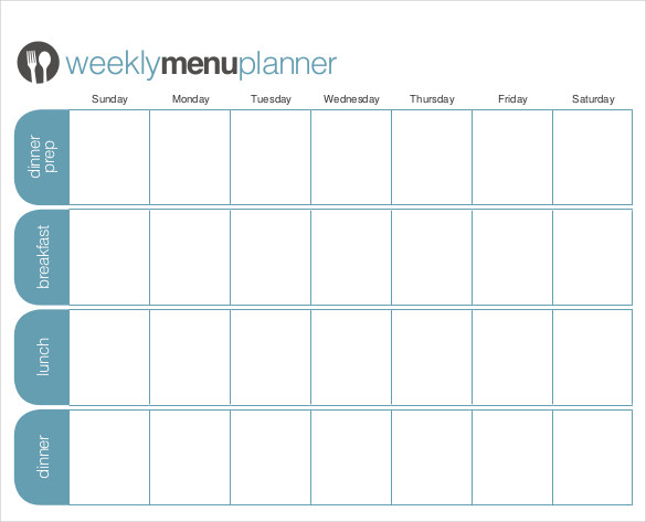 35+ Menu Planner Templates - Free Sample, Example Format Download! | Free & Premium Templates