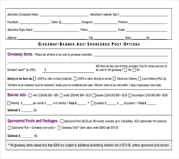 16+ Insertion Order Templates Google Docs, Google Sheets Free