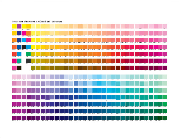 15+ Word Pantone Color Chart Templates Free Download Free & Premium Templates