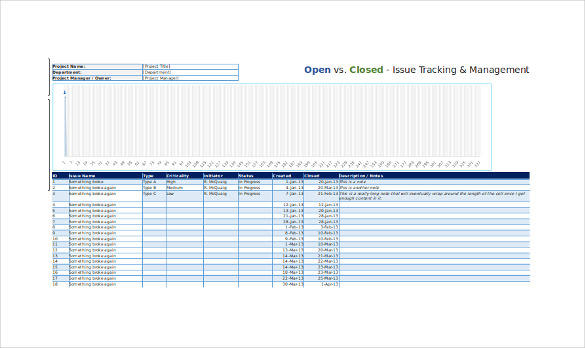4+ Issue Tracking Templates Free Word, Excel, PDF Documents Download