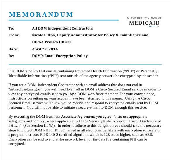 Email Memo Template 6+ Free Word, PDF Documents Download Free