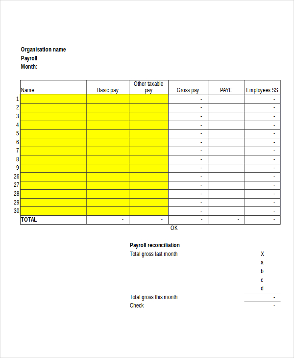 15+ Payroll Templates Free Sample, Example Format Free & Premium